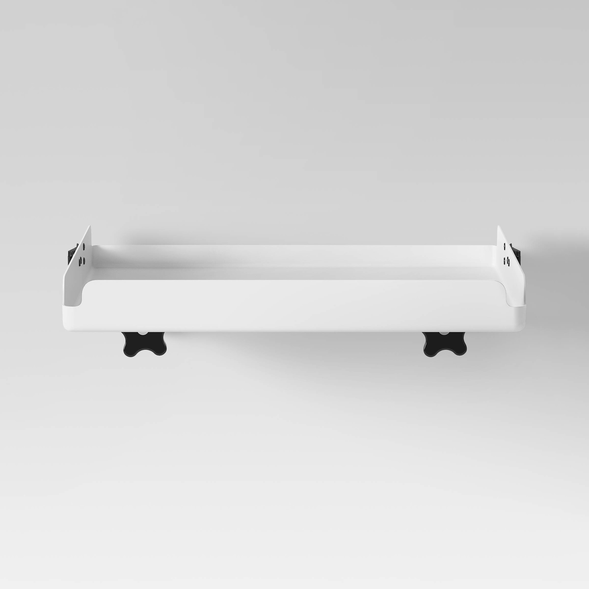 slide 1 of 6, Fold Down Loft Tray Nightstand White - Room Essentials, 1 ct