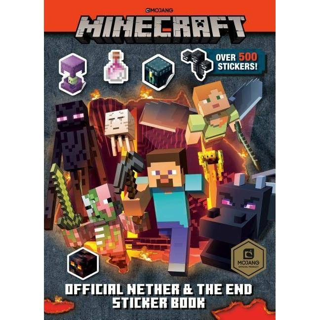 slide 1 of 1, Minecraft Official the Nether and the End Sticker Book (Minecraft) - by Stephanie Milton (Paperback), 1 ct