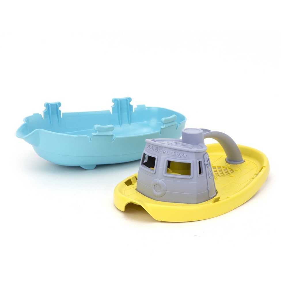 slide 4 of 9, Green Toys Target Exclusive Tug Boat Grey Top, 1 ct