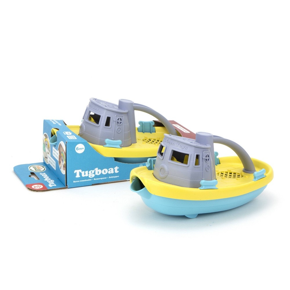 slide 6 of 9, Green Toys Target Exclusive Tug Boat Grey Top, 1 ct