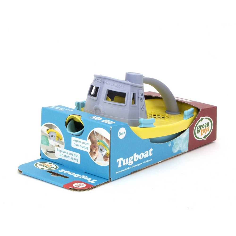 slide 9 of 9, Green Toys Target Exclusive Tug Boat Grey Top, 1 ct