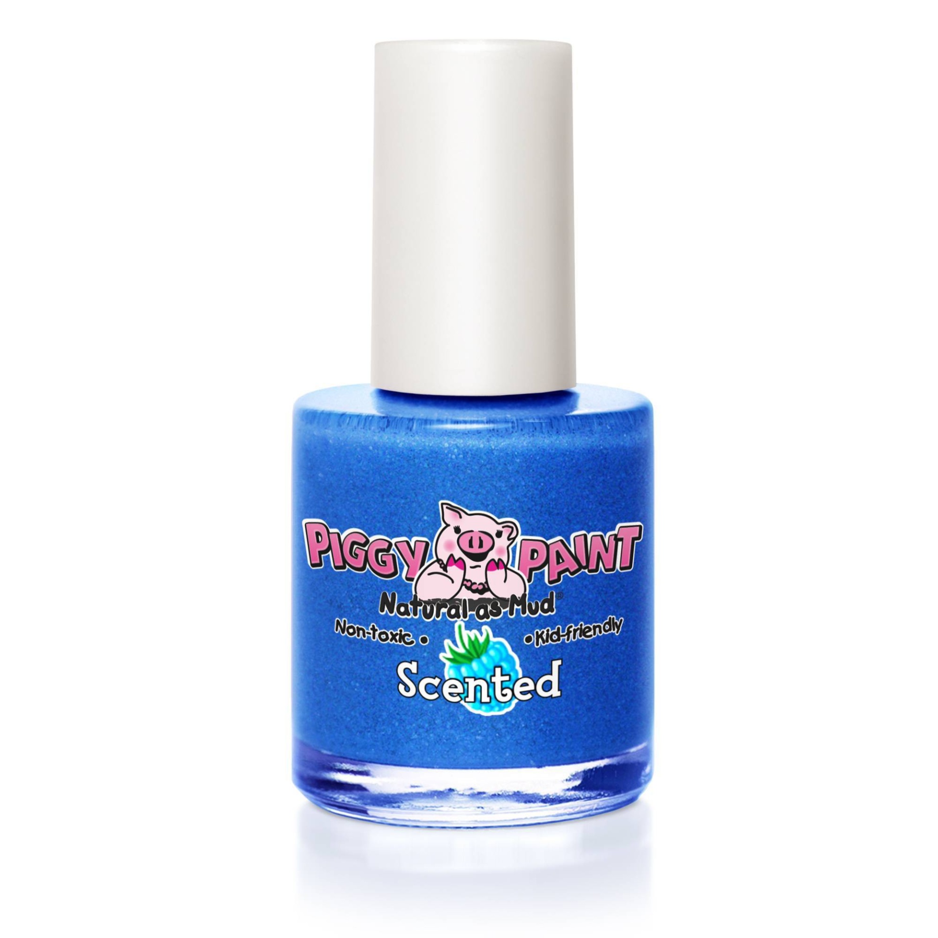 slide 1 of 2, Piggy Paint Scented Nail Polish Blue Raspberry Blast, 0.33 oz