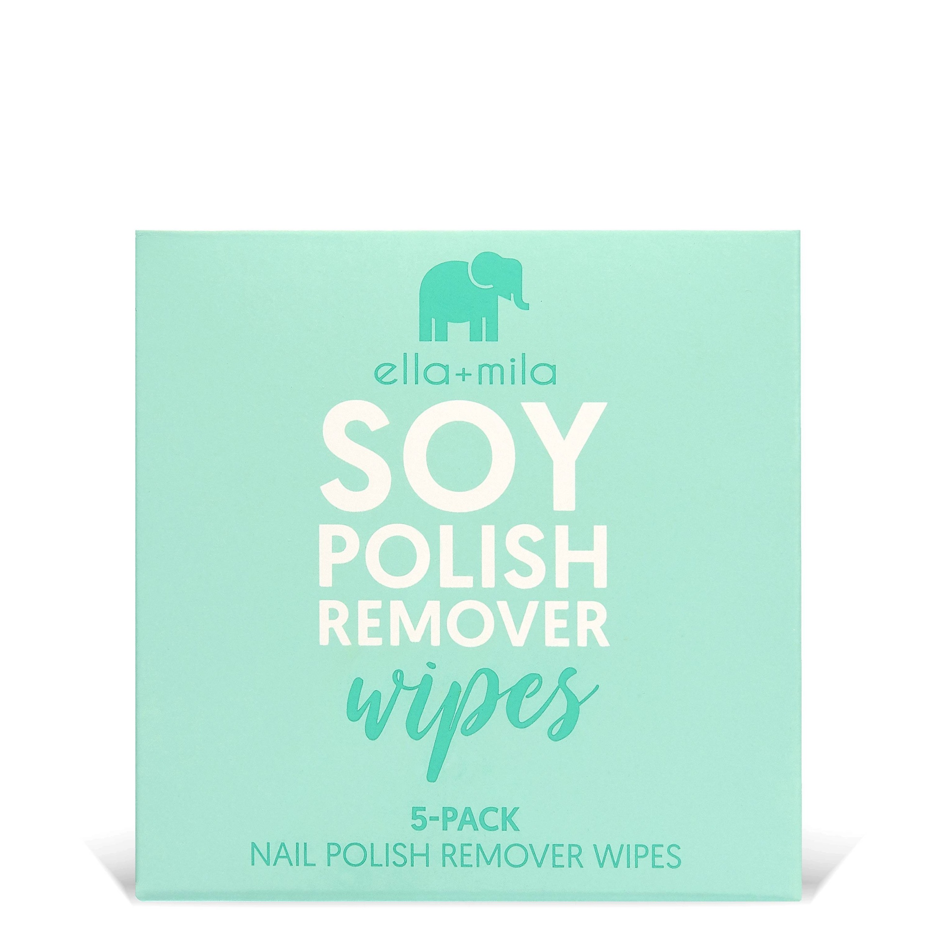 slide 1 of 5, ella+mila Soy Nail Polish Remover Wipes - 5ct, 5 ct