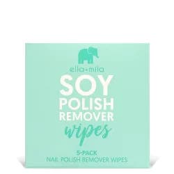 ella+mila Soy Nail Polish Remover Wipes - 5ct