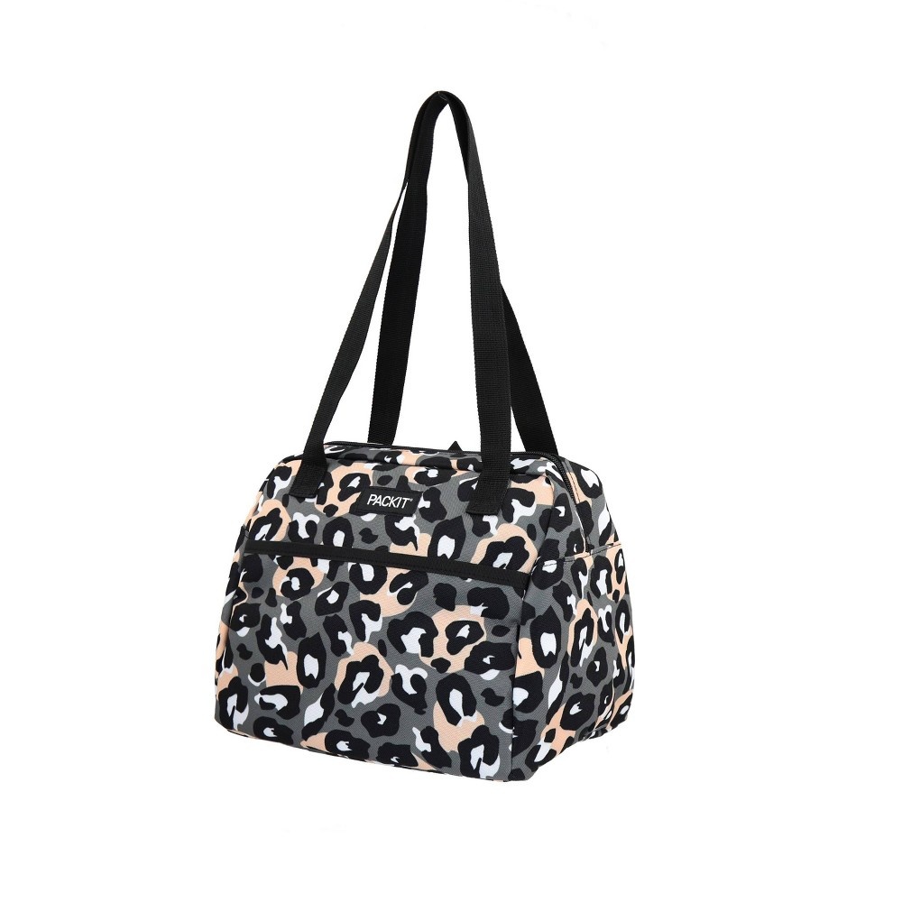 slide 2 of 7, PackIt Freezable Hampton Lunch Sack - Wild Leopard Gray, 1 ct