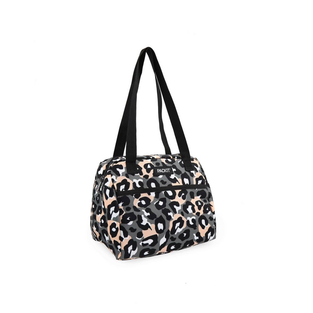 slide 3 of 7, PackIt Freezable Hampton Lunch Sack - Wild Leopard Gray, 1 ct