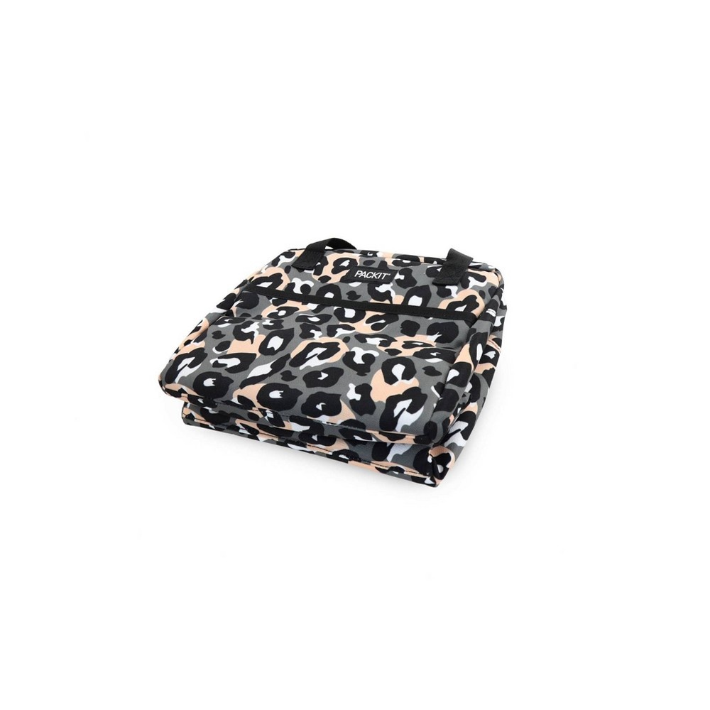 slide 4 of 7, PackIt Freezable Hampton Lunch Sack - Wild Leopard Gray, 1 ct