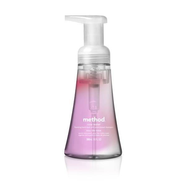 slide 1 of 2, method Foaming Hand Soap Rose Water, 10 fl oz