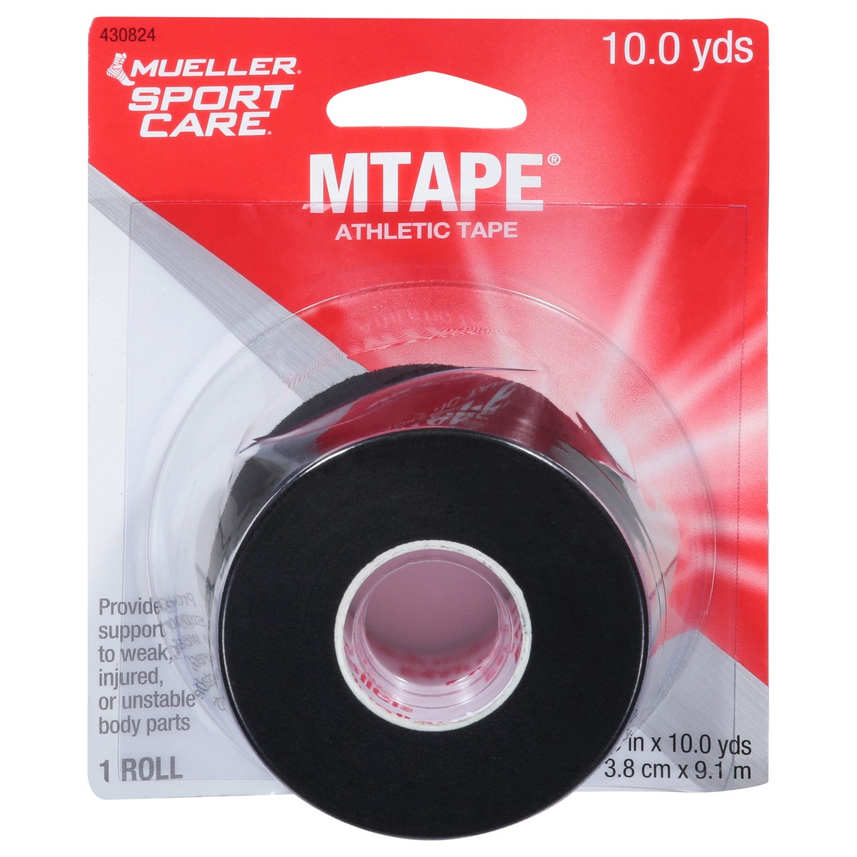 slide 1 of 9, Mueller Sport Care Black MTape Athletic Tape 1 ea, 1 ct