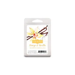 Oak & Rye Orange & Vanilla Scented Wax Cubes - White