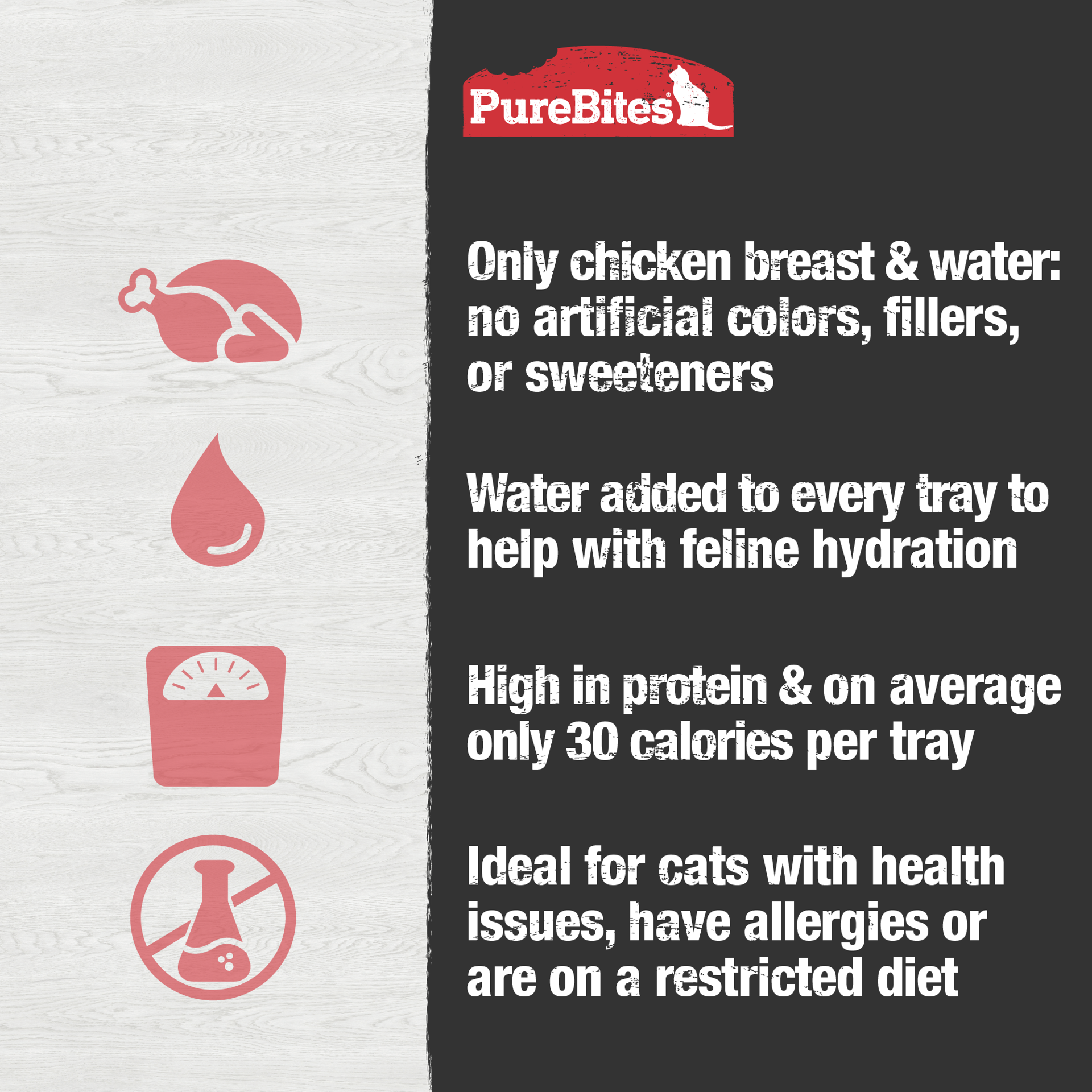slide 3 of 5, PureBites Wet Mixers | Chicken | only 2 ingredients | single tray, 50 gram