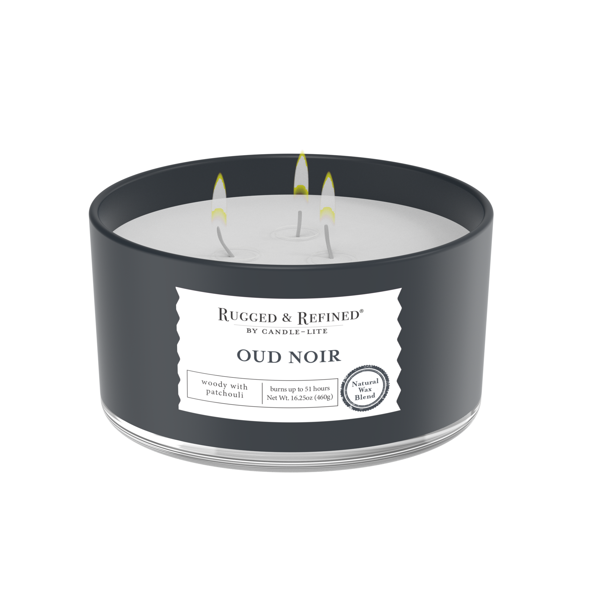 slide 3 of 5, Rugged & Refined Oud Noir Candle 1 ea, 1 ct
