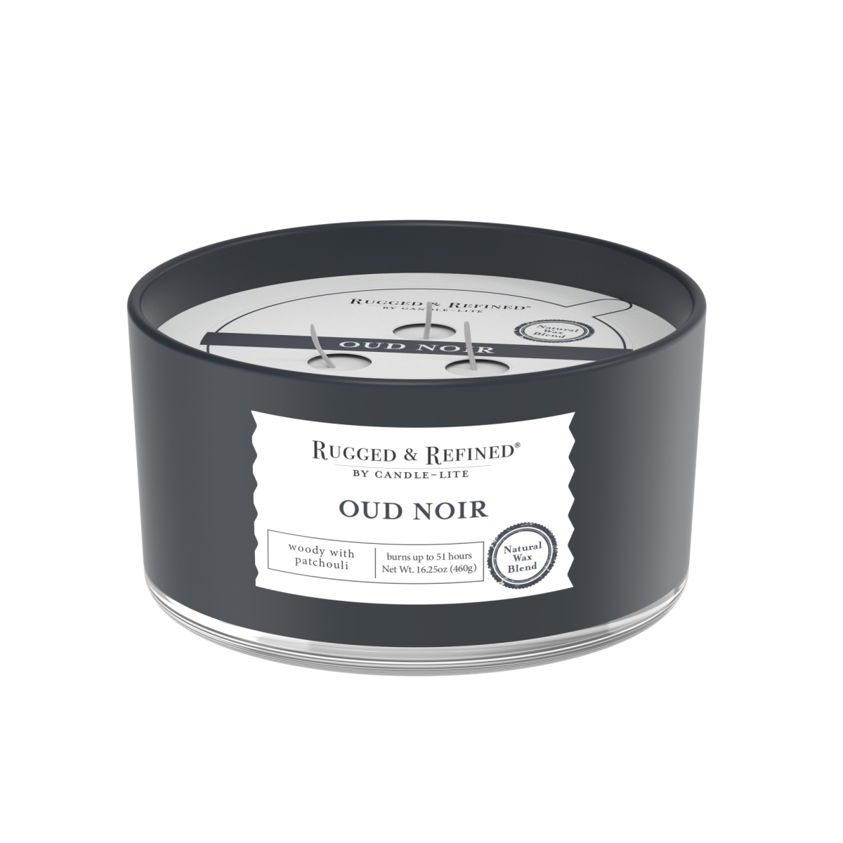 slide 1 of 5, Rugged & Refined Oud Noir Candle 1 ea, 1 ct