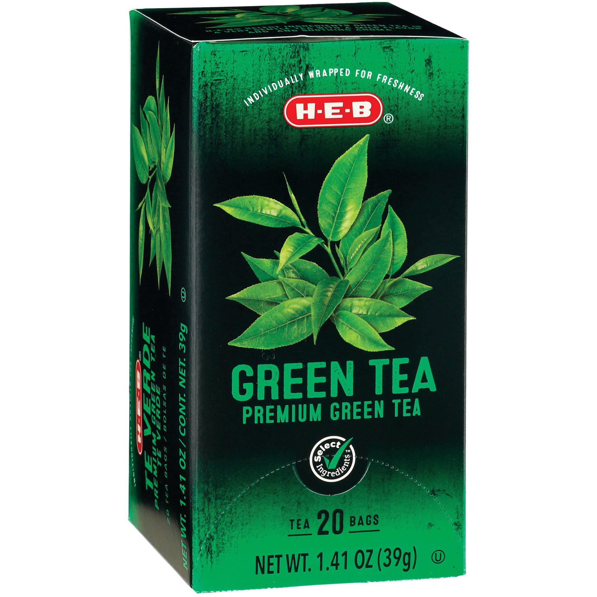 slide 1 of 1, H-E-B Premium Green Tea Bags - 20 ct, 20 ct