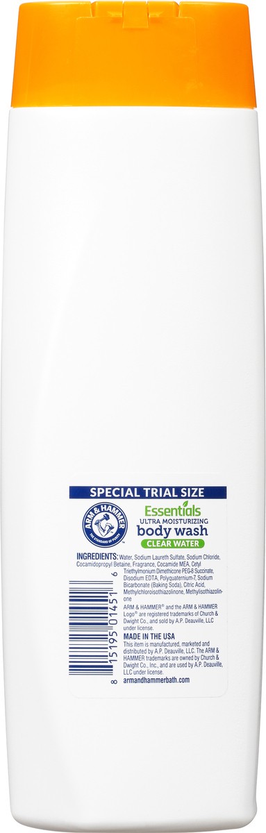 slide 9 of 9, ARM & HAMMER Essentials Ultra Replenishing Clean Water Body Wash 12 fl oz, 12 fl oz