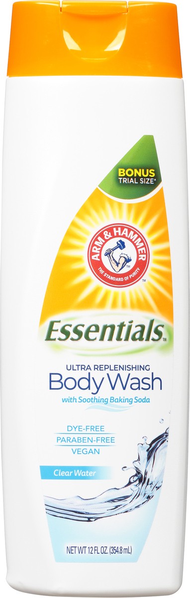 slide 8 of 9, ARM & HAMMER Essentials Ultra Replenishing Clean Water Body Wash 12 fl oz, 12 fl oz