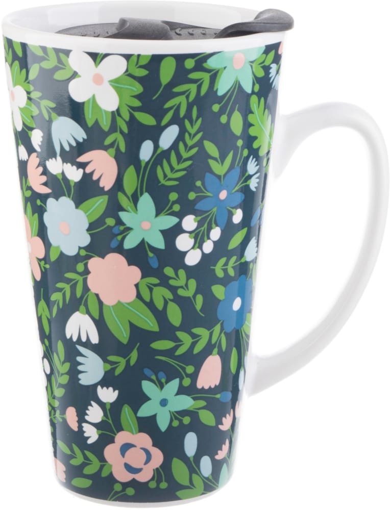 slide 1 of 1, Formation Brands Floral Latte Mug, 12 oz