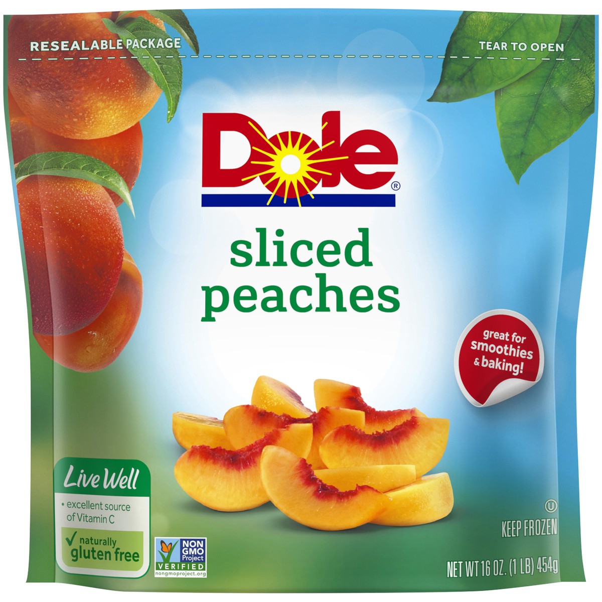 slide 7 of 9, Dole Peaches, 16 oz