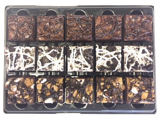slide 1 of 1, Bakehouse Brownie Platter 15 Count, 23 oz