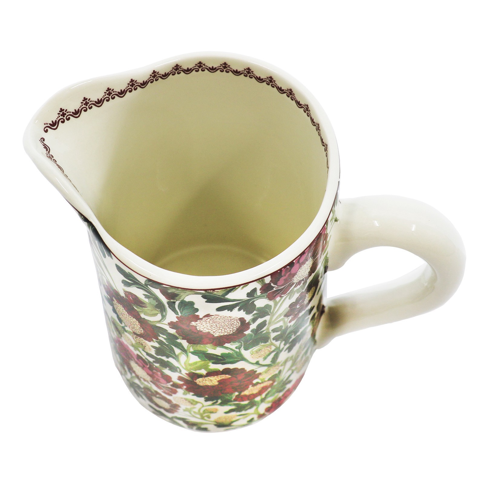 slide 2 of 3, 8" Floral Pitcher By Ashland, 7.6 in x 4.65 in x 8 in