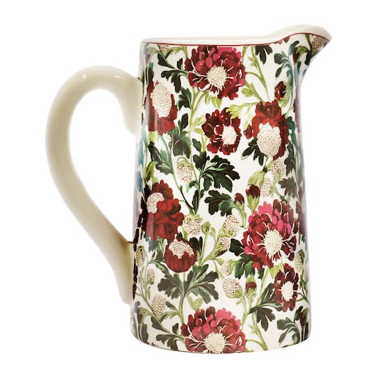 slide 1 of 3, 8" Floral Pitcher By Ashland, 7.6 in x 4.65 in x 8 in