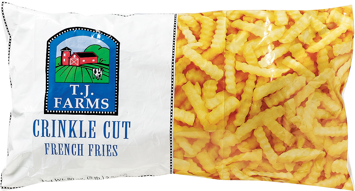 slide 1 of 1, TJ Farms Select Crinkle Cut Potato Fries 5 lb, 5 lb