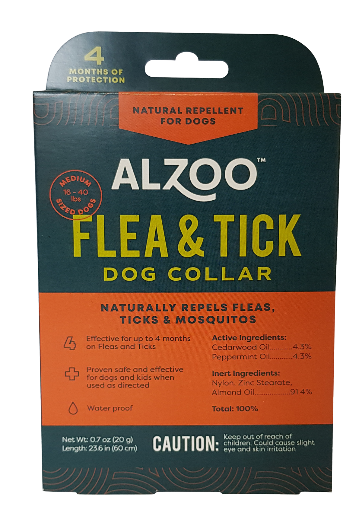 slide 1 of 5, Alzoo All Natural Flea and Tick Pet Dog Collar, 1 ct