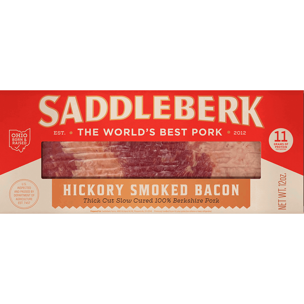 slide 1 of 1, Saddleberk Bacon, 12 oz