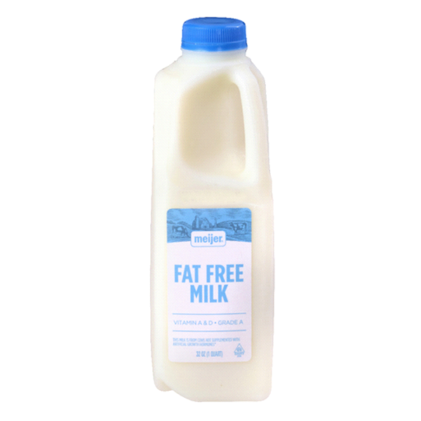 Meijer Fat Free Milk Quart 1 qt | Shipt