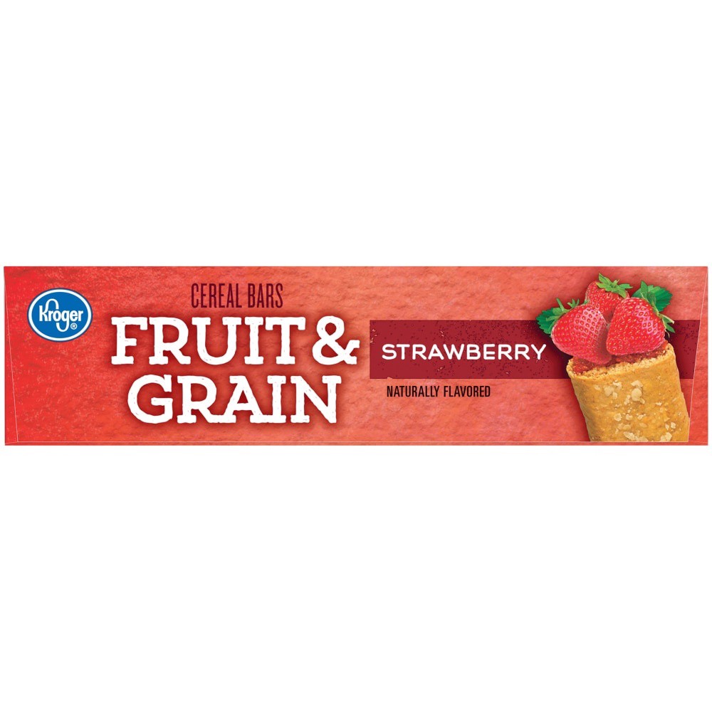 slide 5 of 6, Kroger Fruit & Grain Strawberry Cereal Bars, 8 ct; 1.3 oz