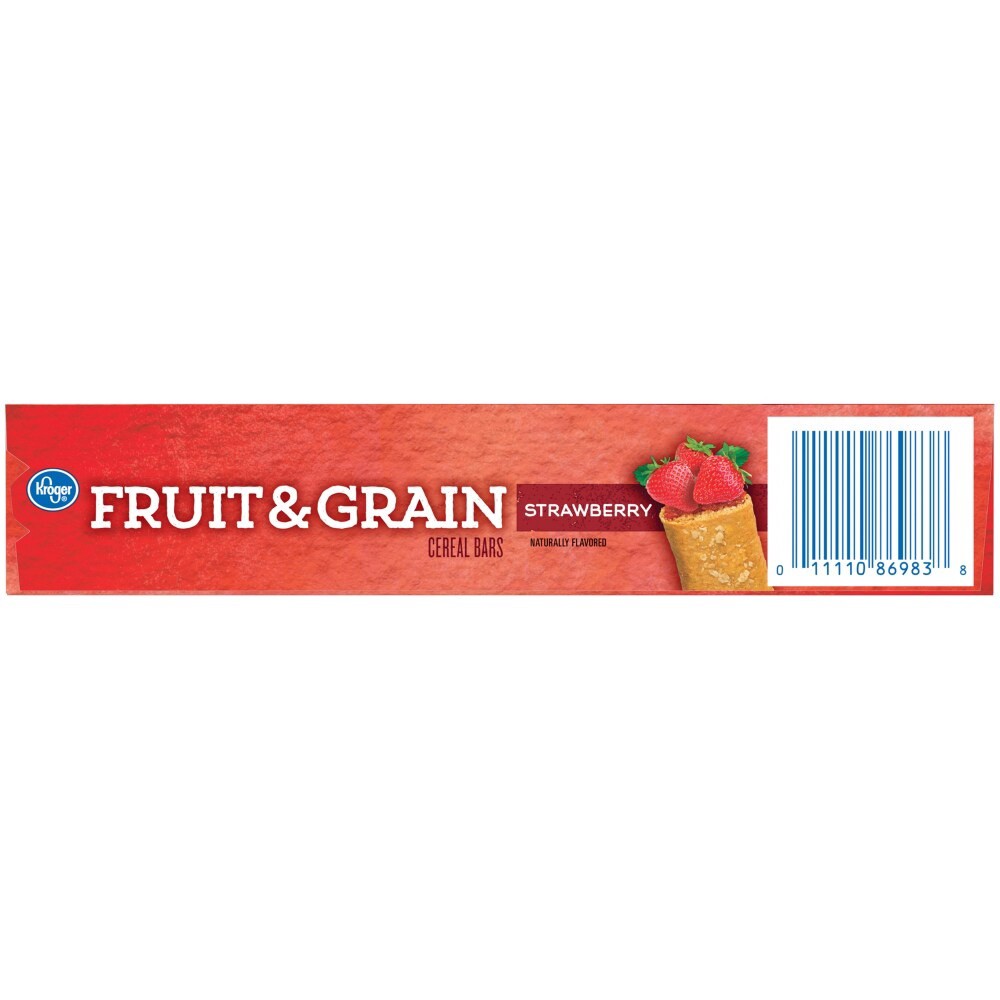 slide 3 of 6, Kroger Fruit & Grain Strawberry Cereal Bars, 8 ct; 1.3 oz