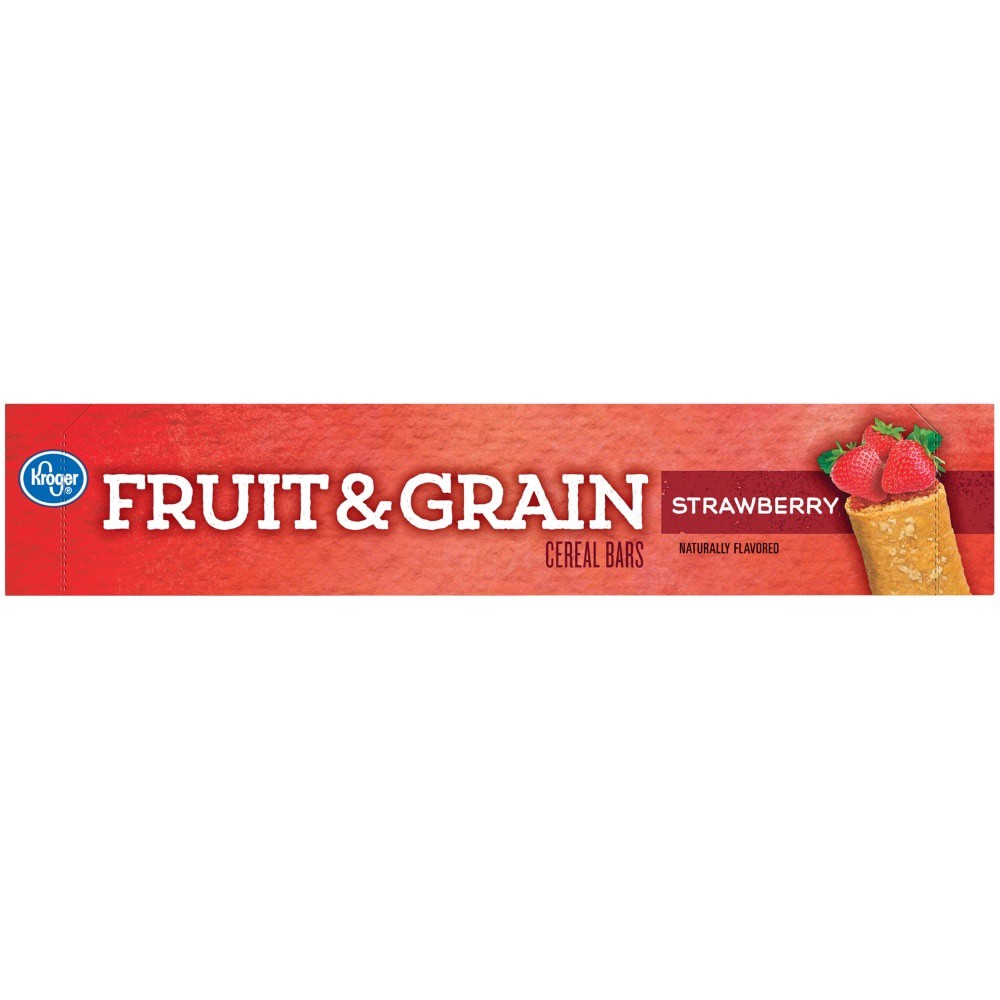 slide 4 of 6, Kroger Fruit & Grain Strawberry Cereal Bars, 8 ct; 1.3 oz