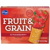 slide 1 of 6, Kroger Fruit & Grain Strawberry Cereal Bars, 8 ct; 1.3 oz