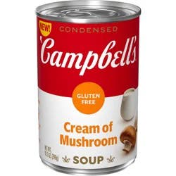 Campbell's Condensed Gluten Free Cream of Mushroom Soup, 10.5 oz