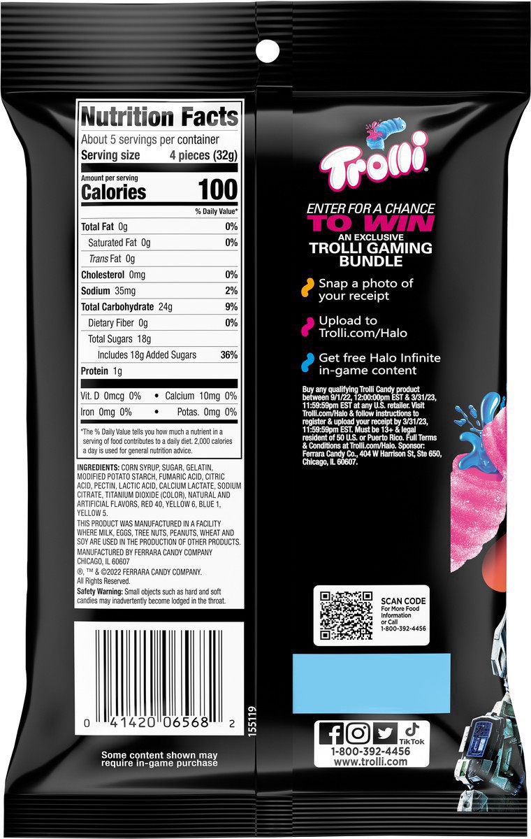 slide 15 of 23, Trolli Sour Bursting Crawlers Gummi Candy 6.3 oz, 6.3 oz