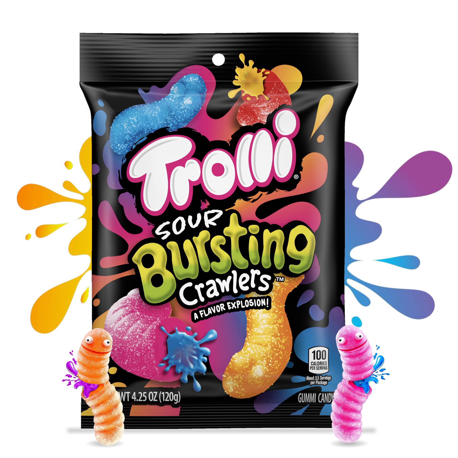 slide 19 of 23, Trolli Sour Bursting Crawlers Gummi Candy 6.3 oz, 6.3 oz