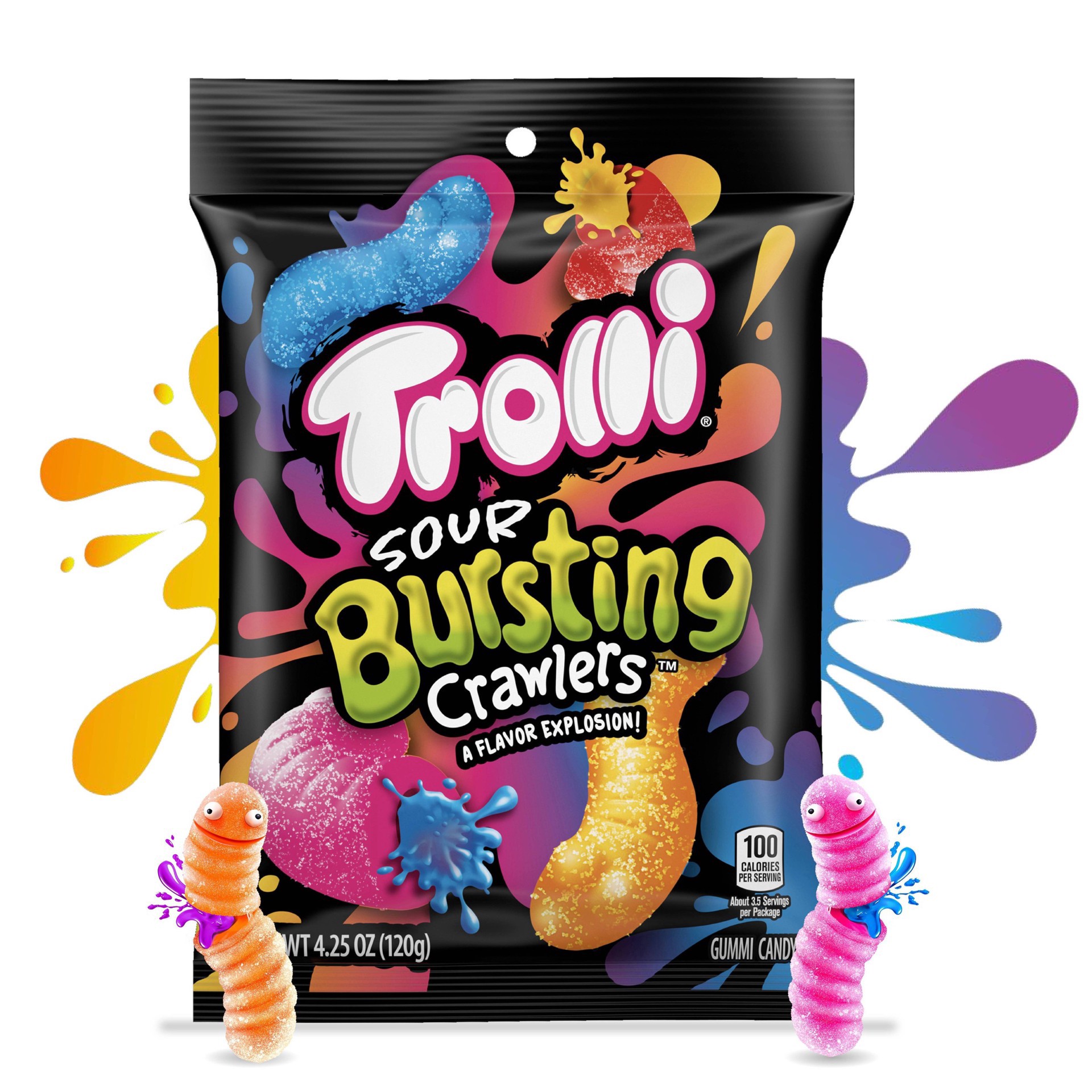 slide 2 of 23, Trolli Sour Bursting Crawlers Gummi Candy 6.3 oz, 6.3 oz