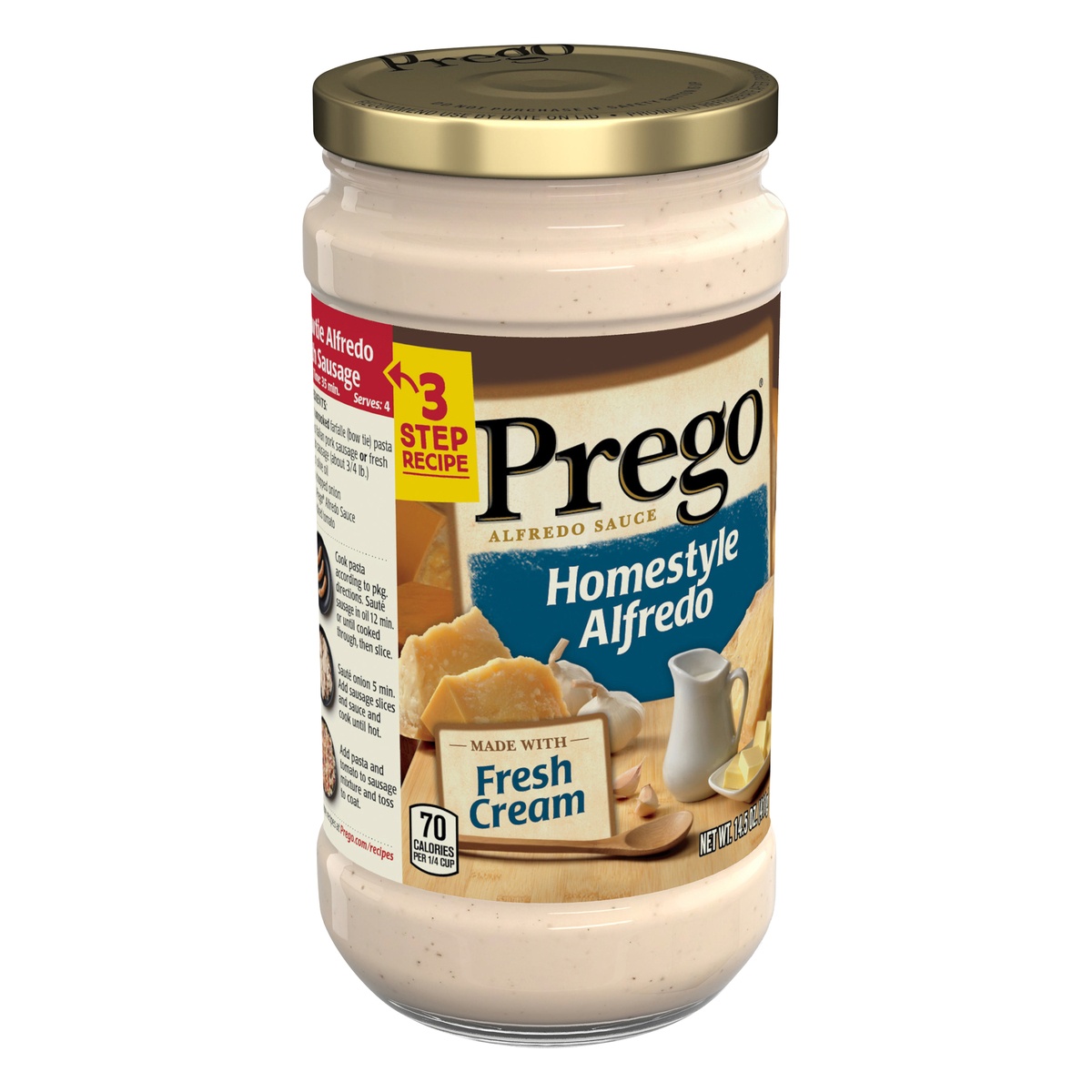 slide 2 of 10, Prego Homestyle Alfredo Sauce, 14.5 oz