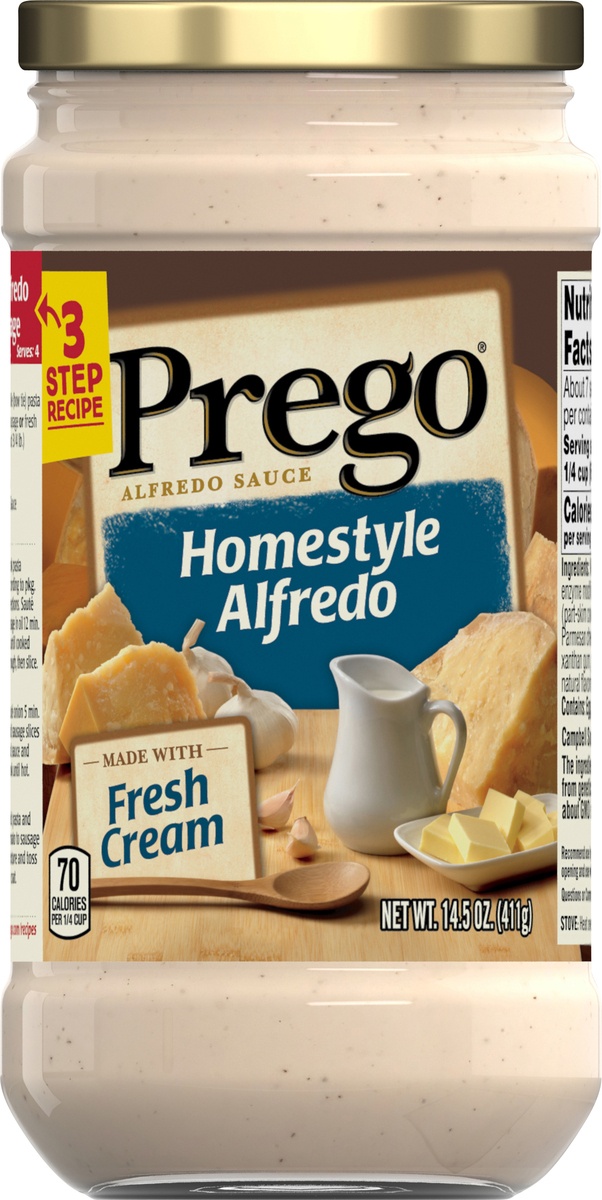 slide 9 of 10, Prego Homestyle Alfredo Sauce, 14.5 oz