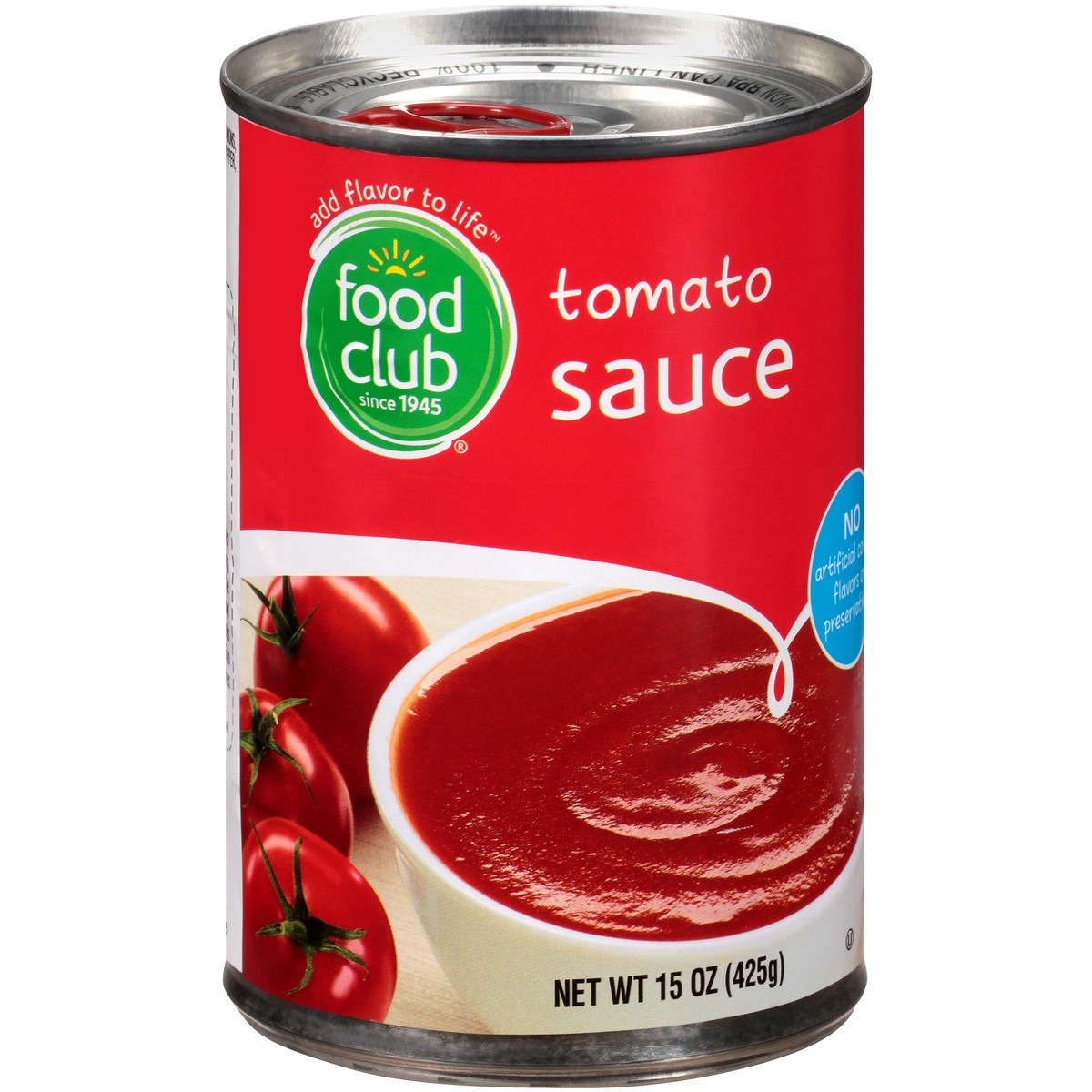 slide 2 of 9, Food Club Tomato Sauce, 15 oz