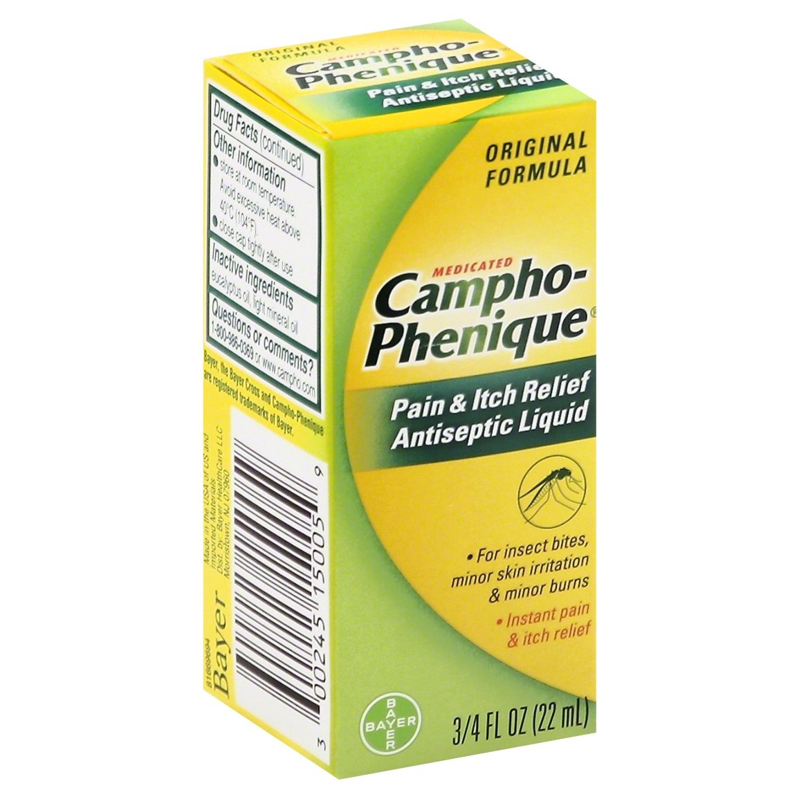 slide 1 of 4, Campho-Phenique Medicated Pain & Itch Relief Antiseptic Liquid, 0.75 fl oz