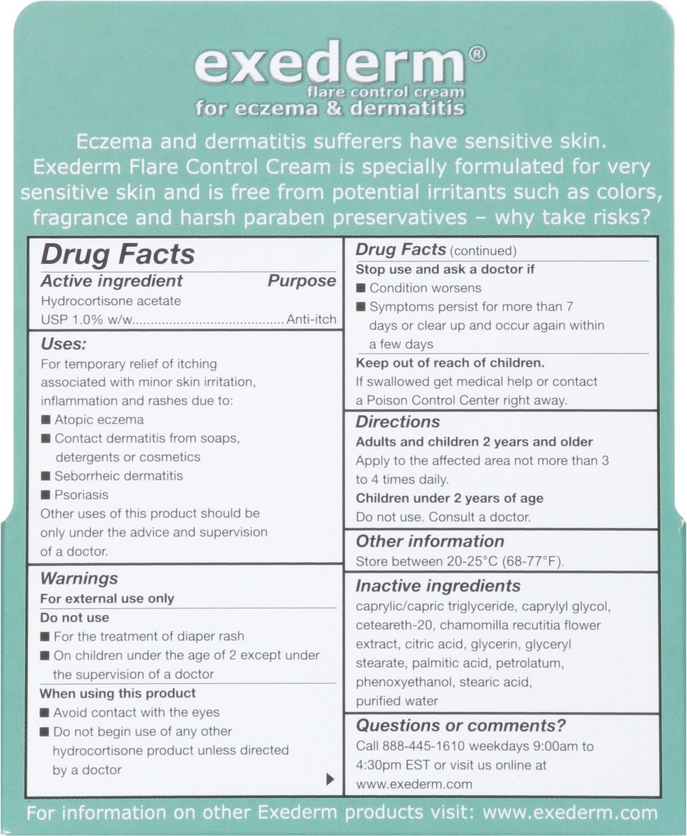 slide 7 of 9, Exederm Flare Control Cream for Eczema & Dermatitis 1 oz, 1 oz