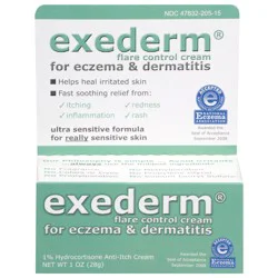 Exederm Flare Control Cream for Eczema & Dermatitis 1 oz