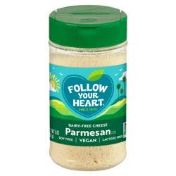 Follow Your Heart Dairy Free Vegan Parmesan Style Grated Cheese, 5 OZ Jar