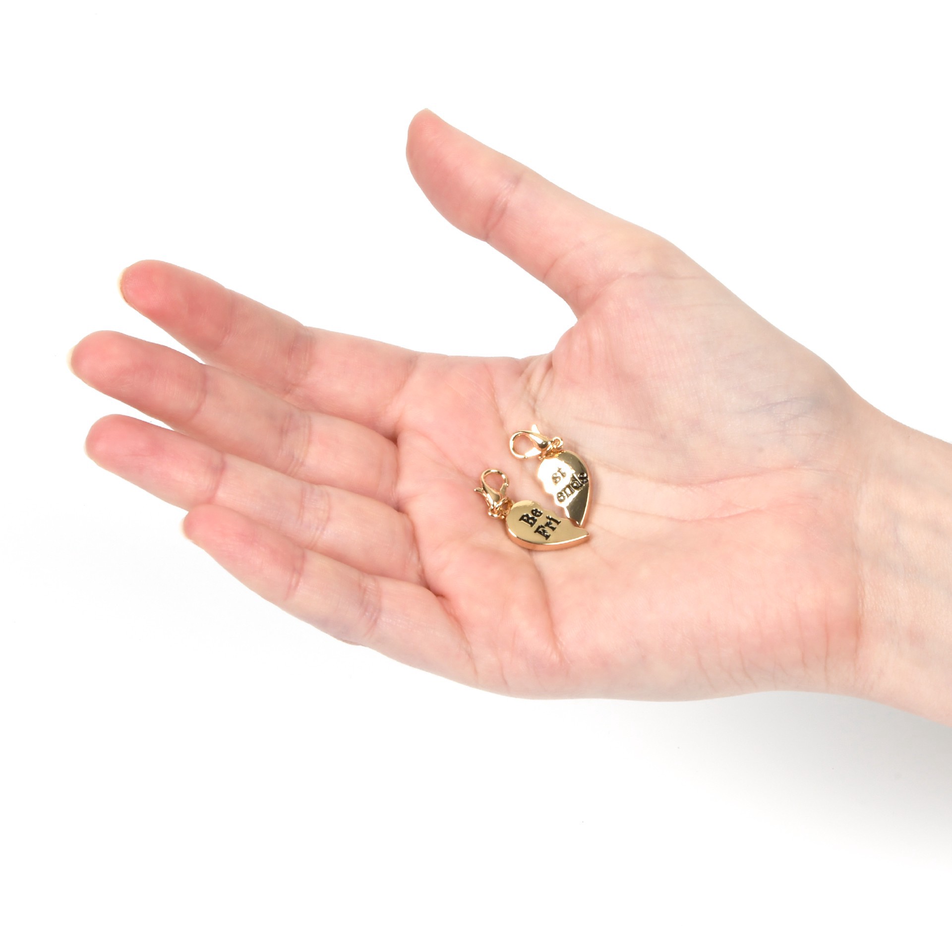 slide 2 of 6, Gold Best Friends Heart Charm Set By Bead Landing, 10mm x 20mm