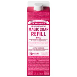 Dr. Bronner's Rose Pure-Castile Soap Carton Refill