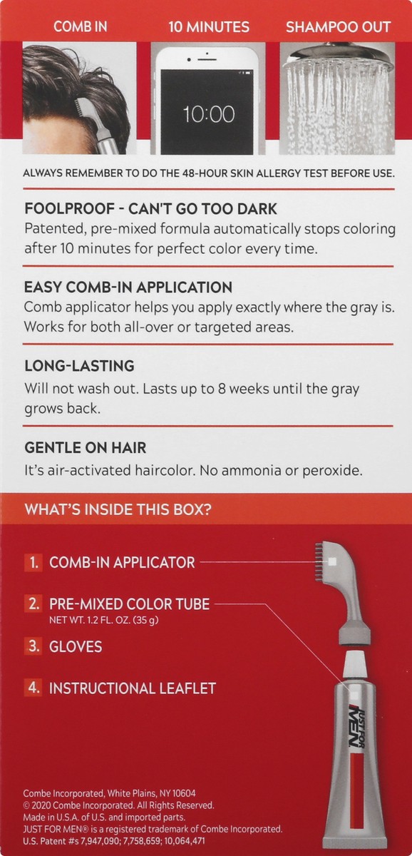 slide 8 of 11, Just for Men Sandy Blond A-10 Easy Comb-In Color 1 ea, 1 ea