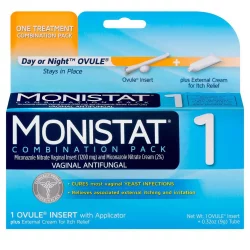 Monistat Cure & Itch Relief 1 Day Maximum Strength Treatment Ovule