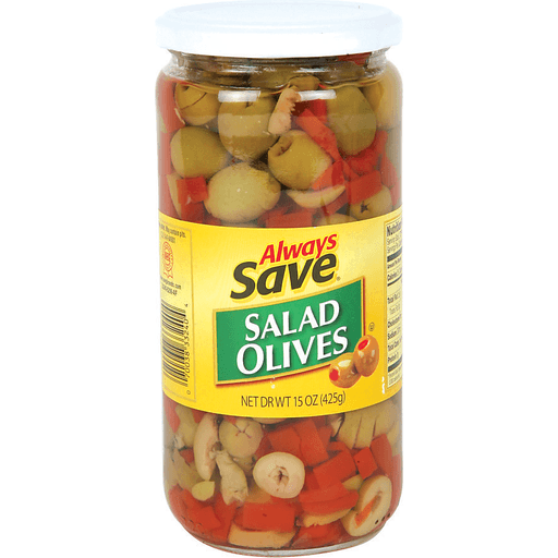 slide 1 of 1, Always Save Olive Salad, 15 oz