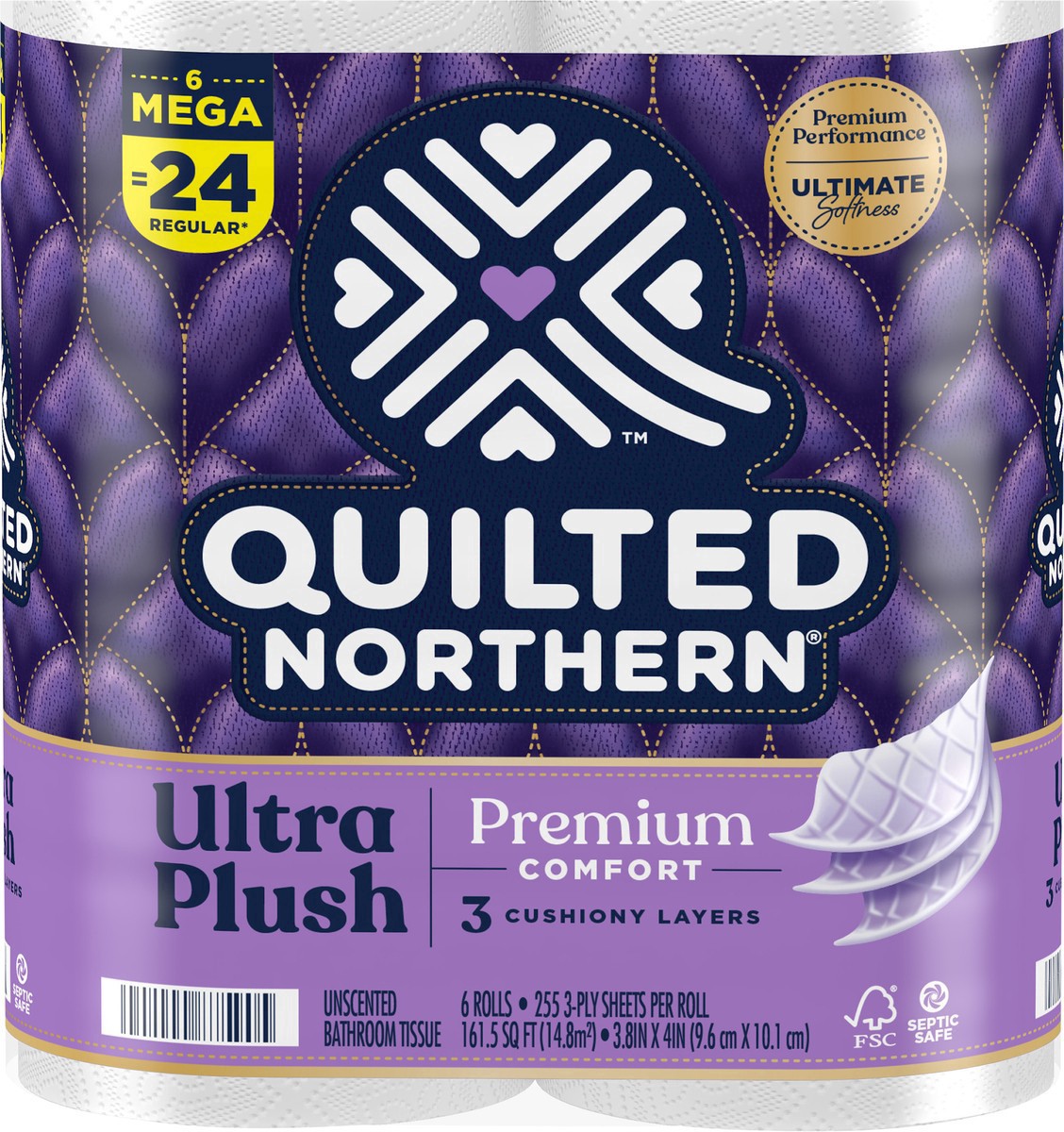 slide 2 of 4, Quilted Northern Ultra Plush Toilet Paper, 6 Mega Rolls, 6 ct
